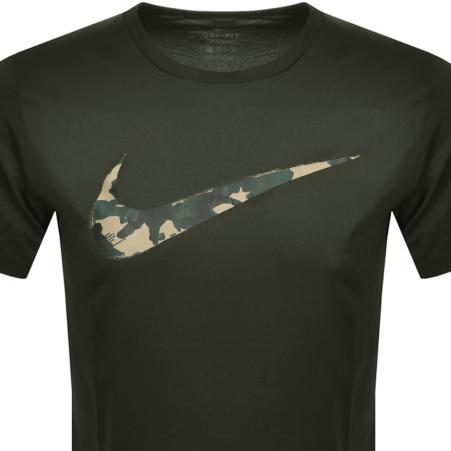 Alternative Image for ProductNike Training Camo Swoosh Logo T Shirt Khaki2